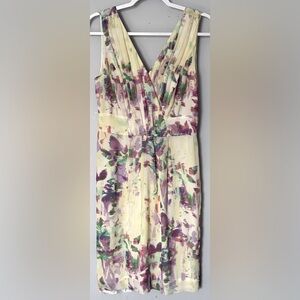 Banana Republic beautiful pastel midi silk dress Size 4